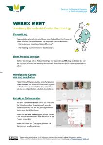 Cover: Webex Meet (Anleitung für Android)