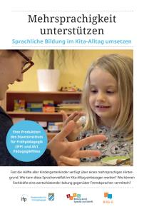 Cover: Booklet - Mehrsprachigkeit unterstützen